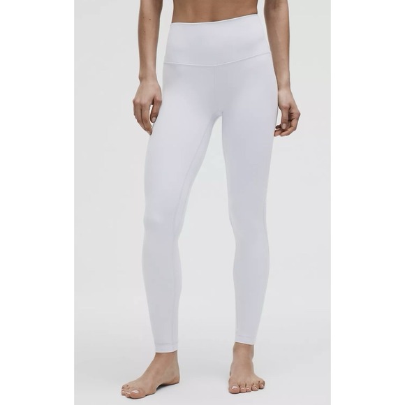 Lululemon‎ Align High-Rise Pant 25" Light Gray Womens Leggings size 4 Seamless - Picture 1 of 6